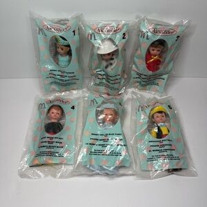 McDonald’s Happy Meal Toy Madame Alexander Lot of 6 Disney Dolls 2004 New in Bag